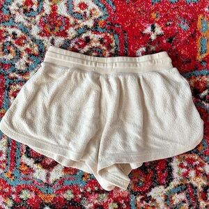 Women's Feat Cream Terry Cloth Shorts